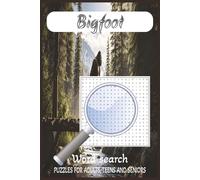 Bigfoot Word Search Puzzle Book: Word Searches with Easy to Read Print | 6x9 inches, 110 pages | 50+ puzzles ... Gift for Vacations, Holidays and Free Times