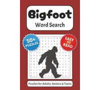 Bigfoot Word Search Puzzle Book: Word Searches with Easy to Read Print about Bigfoot, Sasquatch, Cryptids and More | 6x9 inches, 110 pages | 50+ Puzzles ... Gift for Vacations, Holidays and Free Times