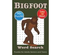 Bigfoot Word Search Puzzle Book: Word Searches with Easy to Read Print about Bigfoot, Sasquatch, Mysterious Wilderness Theme and More | 6x9 inches, ... Gift for Vacations, Holidays and Free Times