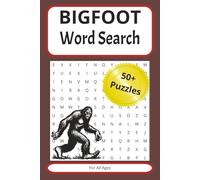 Bigfoot Word Search: Word Searches with Easy to Read Print about Bigfoot, Cryptid, Yeti and More | 6x9 inches, 110 pages | 50+ Puzzles ... Gift for Vacations, Holidays and Free Time
