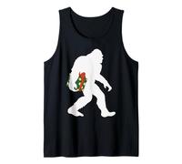 Bigfoot Xmas Yeti Funny Christmas Camiseta sin Mangas