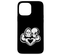 Bigfoot y Alien Amistad Amor Paranormal Sasquatch OVNI Carcasa para iPhone 13 Pro MAX