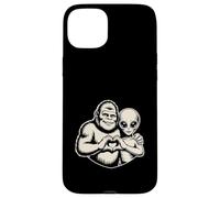 Bigfoot y Alien Amistad Amor Paranormal Sasquatch OVNI Carcasa para iPhone 15 Plus
