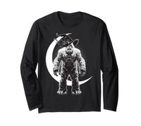 Bigfoot Yeti - Sombrero de Bruja con símbolo de protección de Luna Creciente Manga Larga