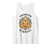 Bigfoot Yoga Funny Yogasquatch Harmony Meditación Mandala Camiseta sin Mangas