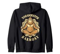 Bigfoot Yoga Funny Yogasquatch Harmony Meditación Mandala Sudadera con Capucha