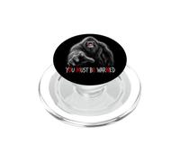 Bigfoot You Must Be Warned Mensaje Subliminal de Advertencia de presagio PopSockets PopGrip para MagSafe