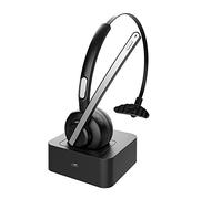 BIGFOX Auricular Bluetooth 5.0 Auriculares Inalámbricos con Micrófonos, Auricular Telefónico con Cancelación de Ruido,Conectividad para Dos Dispositivos Auriculares para Oficina Centro de Llamadas