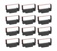 BIGGER Paquete de 12 cintas de tinta compatibles con ERC30 B/R para caja registradora Epson ERC-30 ERC 30 34 38 utilizada en Epson TMU-220B/TM-300B, Samsung SPR-270/SRP-275, Bixolon SRP-275, SNBC