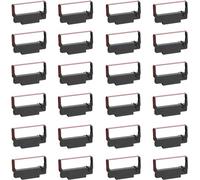 BIGGER Repuesto para Cinta ERC-30/34/38 B/R Utilizada con Epson ERC30 ERC34 ERC38, M188B, TM-U220, TM-U220B, SNBC BTP-M300, Bixolon GRC-220BR, SRP-275, SRP-275III (Paquete de 24, Negro y Rojo)