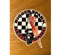 Bigger Spark Better Bang - Pegatina para coche, diseño Pin Up Old School NOS-0033
