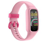 BIGGERFIVE Vigor 2 L Reloj Fitness para Niños y Niñas de 5 a 15 Años, Rastreador de Actividad, Monitor de Frecuencia Cardíaca y Sueño, Impermeable IP68, Podómetro, Contador de Calorías, Rosa