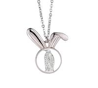Biggest Bird Paint Cold Art Deco Collar de conejo con colgante de conejo, joyería de regalo