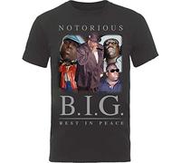Biggie Smalls - T-Shirt # L Unisex Black # Collage