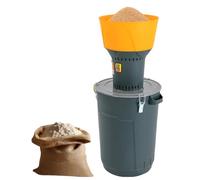 Biggittig - Molino de cereales eléctrico de 220 V con embudo y bandeja de recuperación, molino agrícola 400 kg/h con 5 tamices de molienda para arroz, maíz, cereales, café, trigo