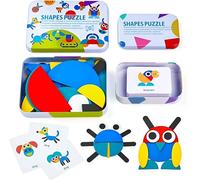BIGH Puzzle de madera para niños - Rompecabezas de madera Montessori - Juguete educativo preescolar - Juguete didáctico - Puzzle para jóvenes - Regalo niña - Regalo niño más de 3 años - Juego con 36 p
