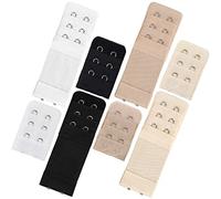 Bighan 8 Piezas Extensor Sujetador, Correa de Extensión del Sujetador 3 filas 2 ganchos, cómodo y elástico Extensor de Sujetador, Adecuado para mujeres