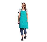 BIGHAS Delantal con babero ajustable con bolsillo extra largo para mujeres hombres, 18 colores, chef, cocina, hogar, restaurante, cafetería, cocina, hornear, jardinería