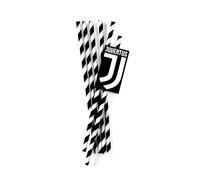 BIGIEMME S.R.L. 12 pajitas Juventus de cartón 19,5 cm