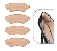 BIGIICO Almohadillas para El Talón para Zapatos Demasiado Grandes - 4 Pares de Almohadillas para El Talón de Algodón Espumado para Aliviar El Dolor Y Un Ajuste Más Ajustado - Taloneras para Zapatos De