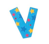 Bigjigs Juguetes Estrella de la letra V (azul)