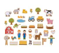 Bigjigs Juguetes Imanes Granja de Madera - 35 Imanes