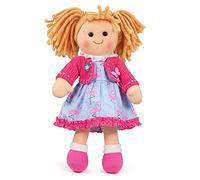 Bigjigs Toys Muñeca de trapo Maggie 30 cm suave