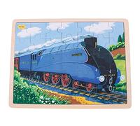 Bigjigs Juguetes Mallard Tren Bandeja de Madera del Rompecabezas - 35 Pieza del Rompecabezas