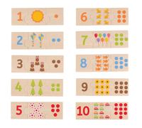 Bigjigs Juguetes N?Mero de Madera Azulejos - Aprender a Contar (Importación USA)