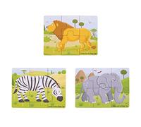 Bigjigs Juguetes Safari Rompecabezas Juego - Rompecabezas de Madera