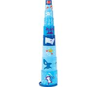 Bigjigs- Pirate Pyramid Stacker Juguetes para apilar y Encajar, Multicolor (GW45338)