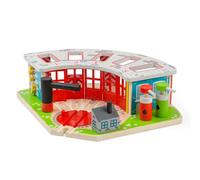 Bigjigs Rail Cobertizo de Locomotoras de Cinco V?as