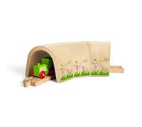 Bigjigs Rail Gebogen treintunnel - natuurlijke tunnel voor houten treinsets en h