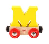 Bigjigs Rail Letra del Tren Personalizado M (Amarillo)