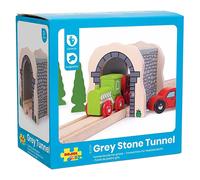 Bigjigs Rail Madera Trenes Gris Piedra Railway Túnel Niños Juego Juguete Edad 3+