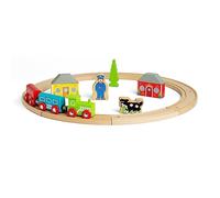 Bigjigs- My First Train Set Trenes, Multicolor (BJT010)