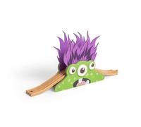 Bigjigs Rail Monster Bridge - Juego de tren de madera temático para niños, trenes y accesorios para niños, juguetes de ferrocarril para niños pequeños y juegos de expansión, a partir de 3 años