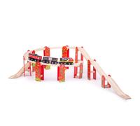 Bigjigs Rail Paquete de expansi?n de v?as de Alto Nivel (Importación USA)