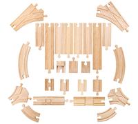 Bigjigs Rail Paquete de expansi?n de v?as de bajo Nivel (Importación USA)