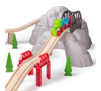 Bigjigs- Rocky Mountain Expansion Pack Coches Slot, Pistas y A (Importación USA)