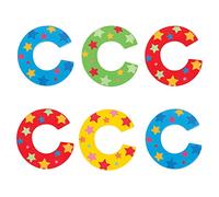 Bigjigs- Star Letter C (6) Mobiliario, decoración y Almacenamiento para niños, Multicolor (BJ563)