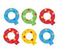 Bigjigs- Star Letter Q (6) Mobiliario, decoración y Almacenamiento para niños, Multicolor (BJ577)