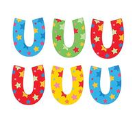 Bigjigs- Star Letter U (6) Mobiliario, decoración y Almacenamiento para niños, Multicolor (BJ581)