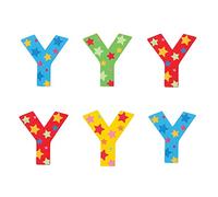 Bigjigs- Star Letter Y (6) Mobiliario, decoración y Almacenamiento para niños, Multicolor (BJ585)