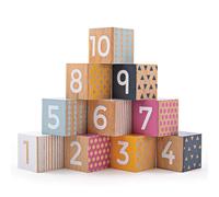 Bigjigs Toys, 100% FSC® Certified Number Blocks, Wooden Toys, (Importación USA)