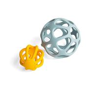 Bigjigs Toys Activity Balls - 2pc Silicone Teethers For Babies, Baby Sensory Toys, Montessori Toys For Babies, Sustainably Made Baby Gift