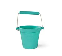 Bigjigs Toys Cubo plegable Adventure – Silicona, para arenero y agua – Eggshell Green
