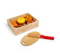 Bigjigs Toys Canasta de Pan y Pasteles Cortados