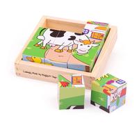 Bigjigs Toys Cubo Rompecabezas de Animales (Importación USA)