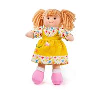 Bigjigs Toys Daisy Doll 28cm (11") - Ragdoll Knoopknuffel (Importación USA)